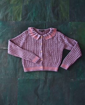 [BONJOUR] Knitted Cardigan/ purple twist