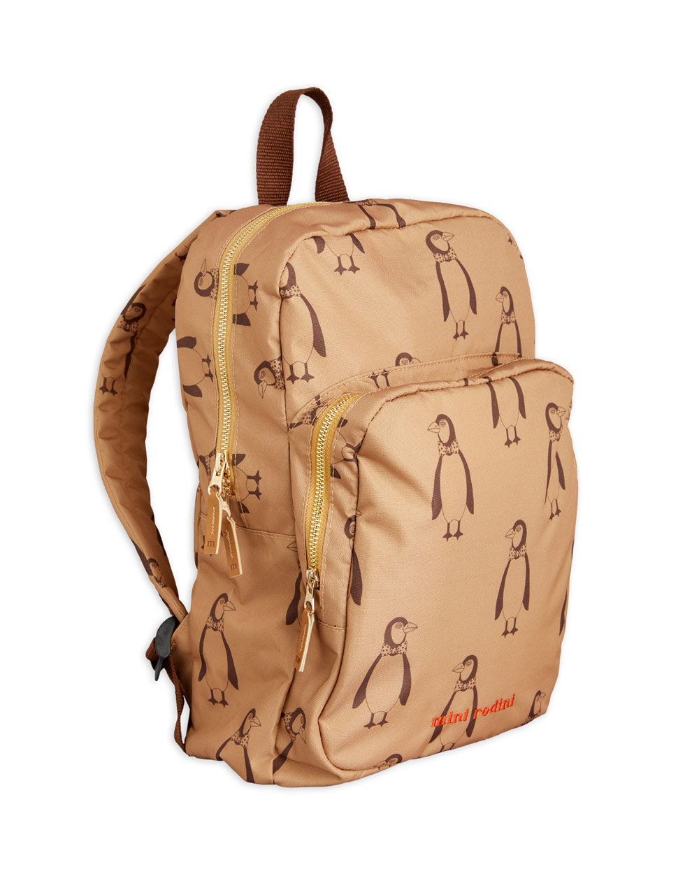 [MINIRODINI]Penguin backpack /Beige
