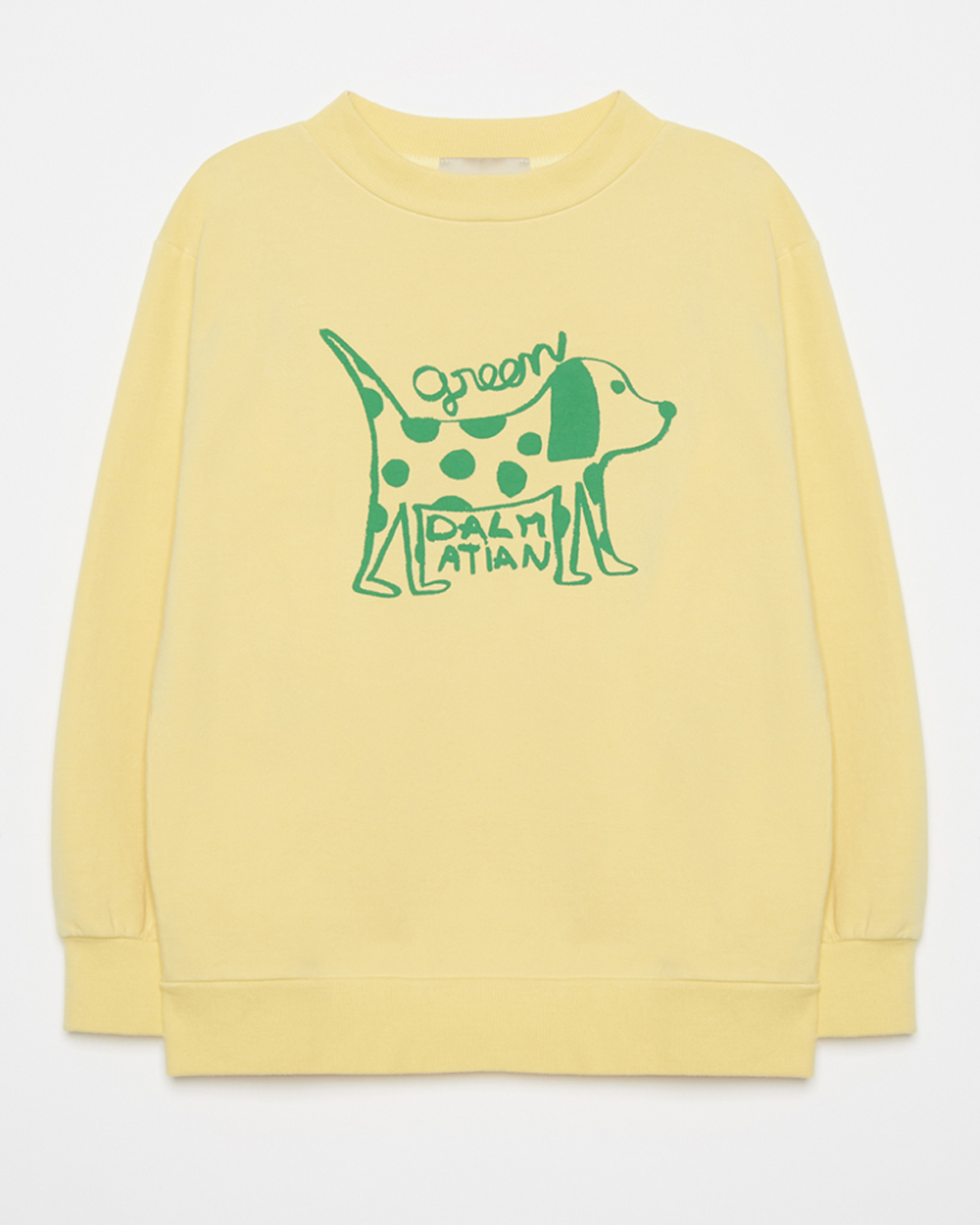 [WEEKEND HOUSE KIDS]Dalmatian sweatshirt /Soft yellow