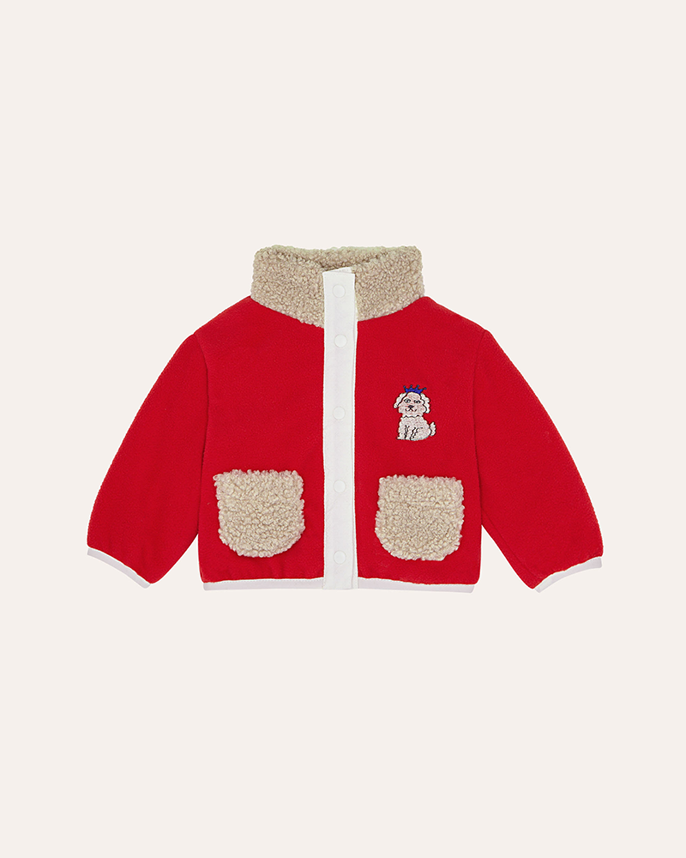 [ THE CAMPAMENTO ] RED POLAR BABY JACKET [18m-24m]